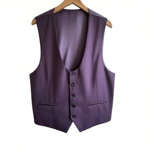Rossi Man Premium Purple Dress Vest Waistcoat Sydney II US 40 Short Formal